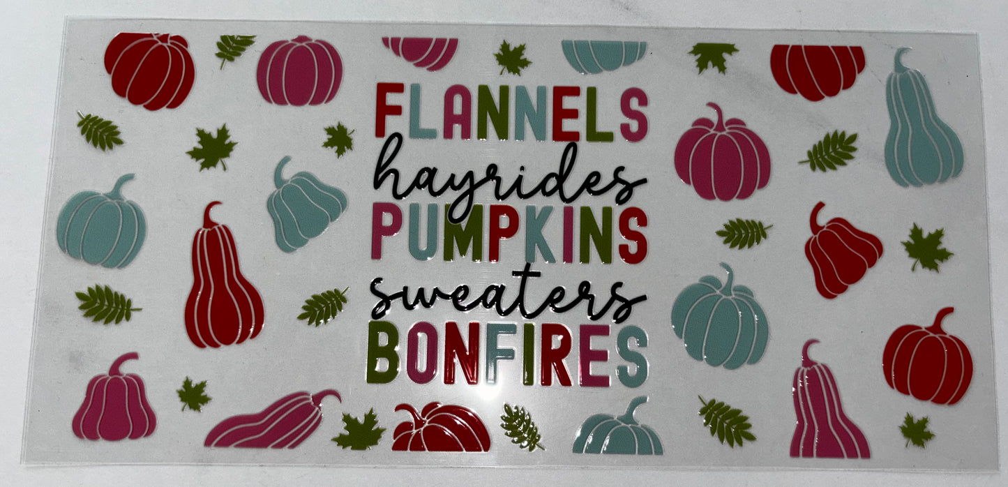 Flannels, pumpkins, bonfires