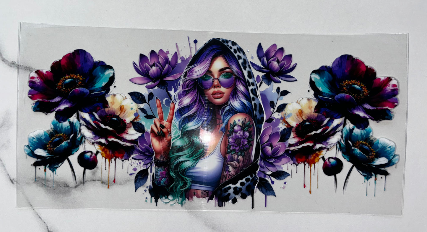 Purple ink girl