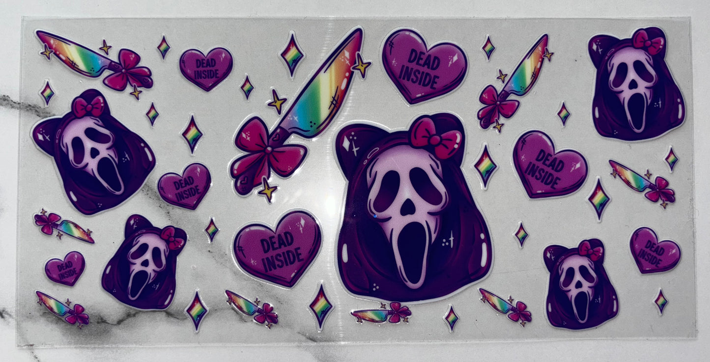 Pink ghost face