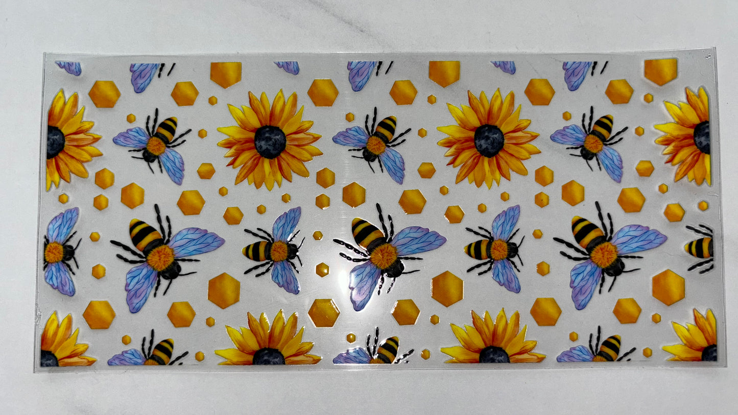 Sunflower and bees
