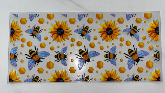 Sunflower and bees