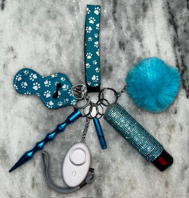 Aqua Paw Print