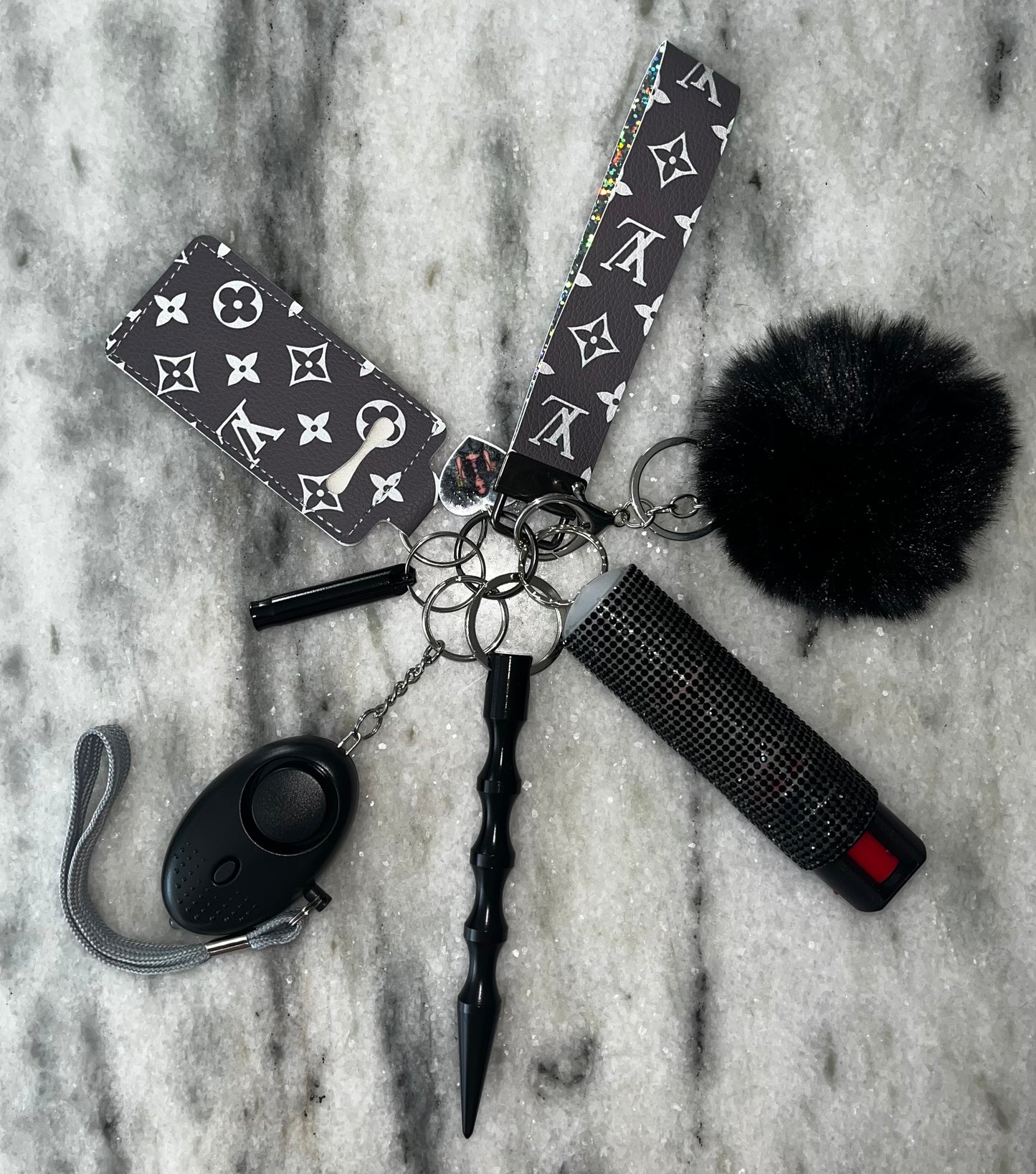 Greyish Night Keychain