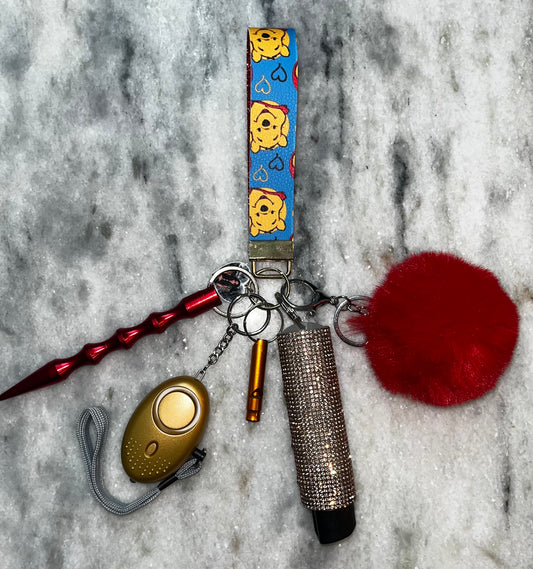 Fuzzy Bear Keychain